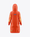 Women Cotton Hoodie Dress Mockup - Back View