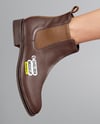 Chelsea Boots on Woman's Legs with Skirt Mockup