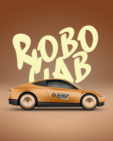 Electric RoboCab Mockup - Side View