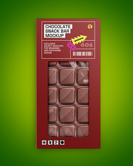 Milk Chocolate Bar Mockup