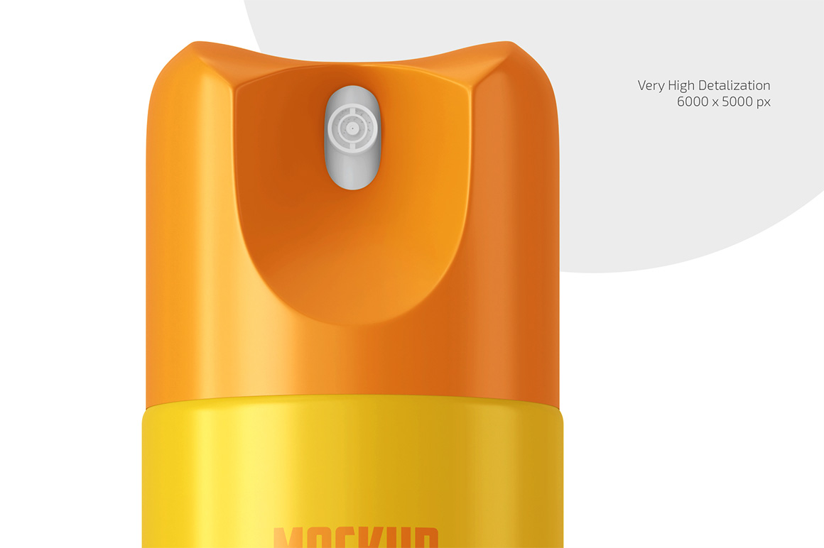 Aluminum Air Freshener Bottle Mockup Set