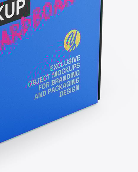 Paper Box with Plastic Handle Mockup