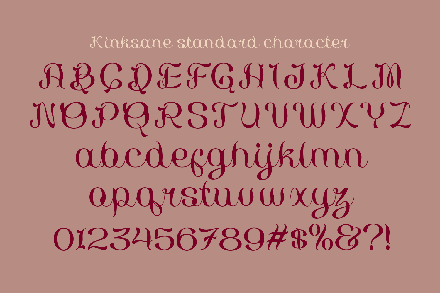 Kinksane Script Font