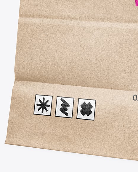 Kraft Paper Bag with Handles Mockup