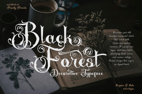 Black Forrest - Decorative Font - Creative Store