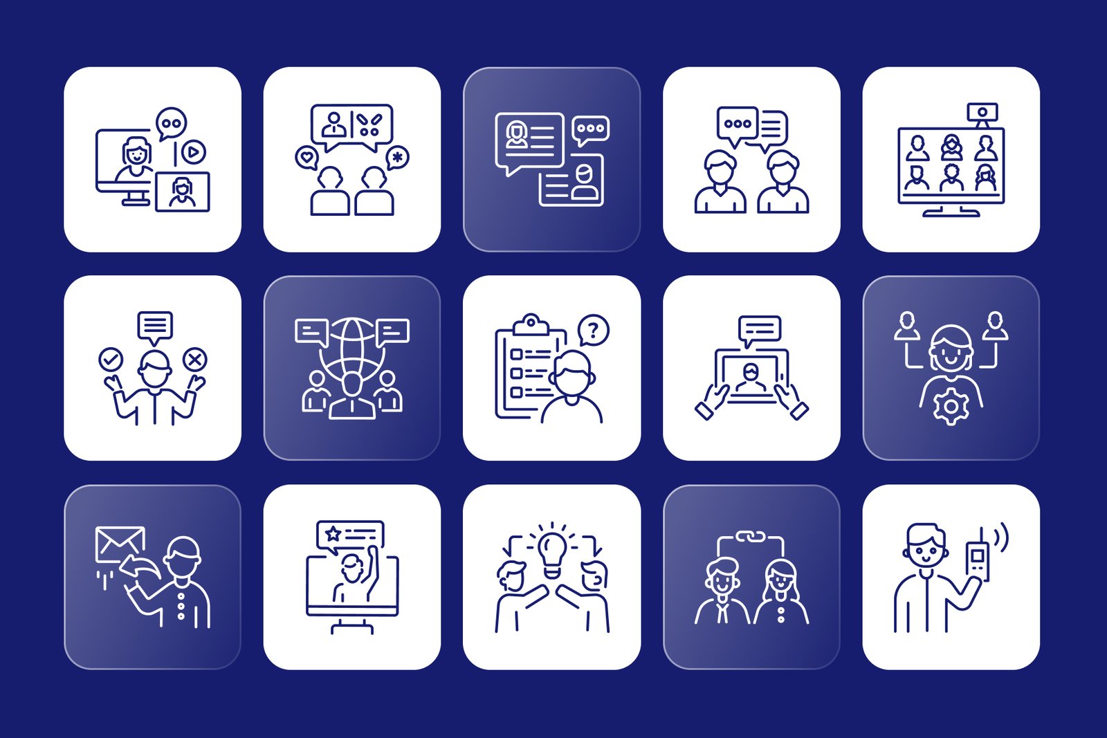 Communication Vector Icons
