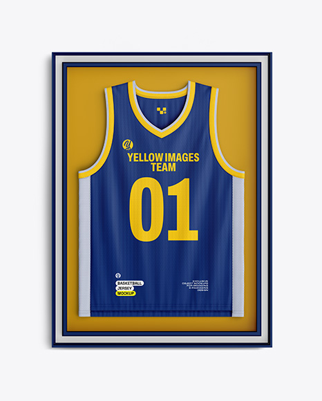 Basketball Jersey in Frame Mockup