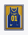 Basketball Jersey in Frame Mockup