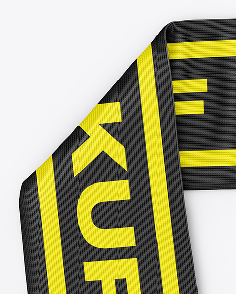 Fan Scarf Mockup - Top View