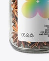 Glass Jar with Star Anise Mockup