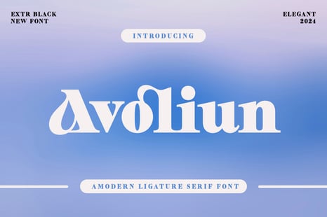Avoliun Font - Magazine font
