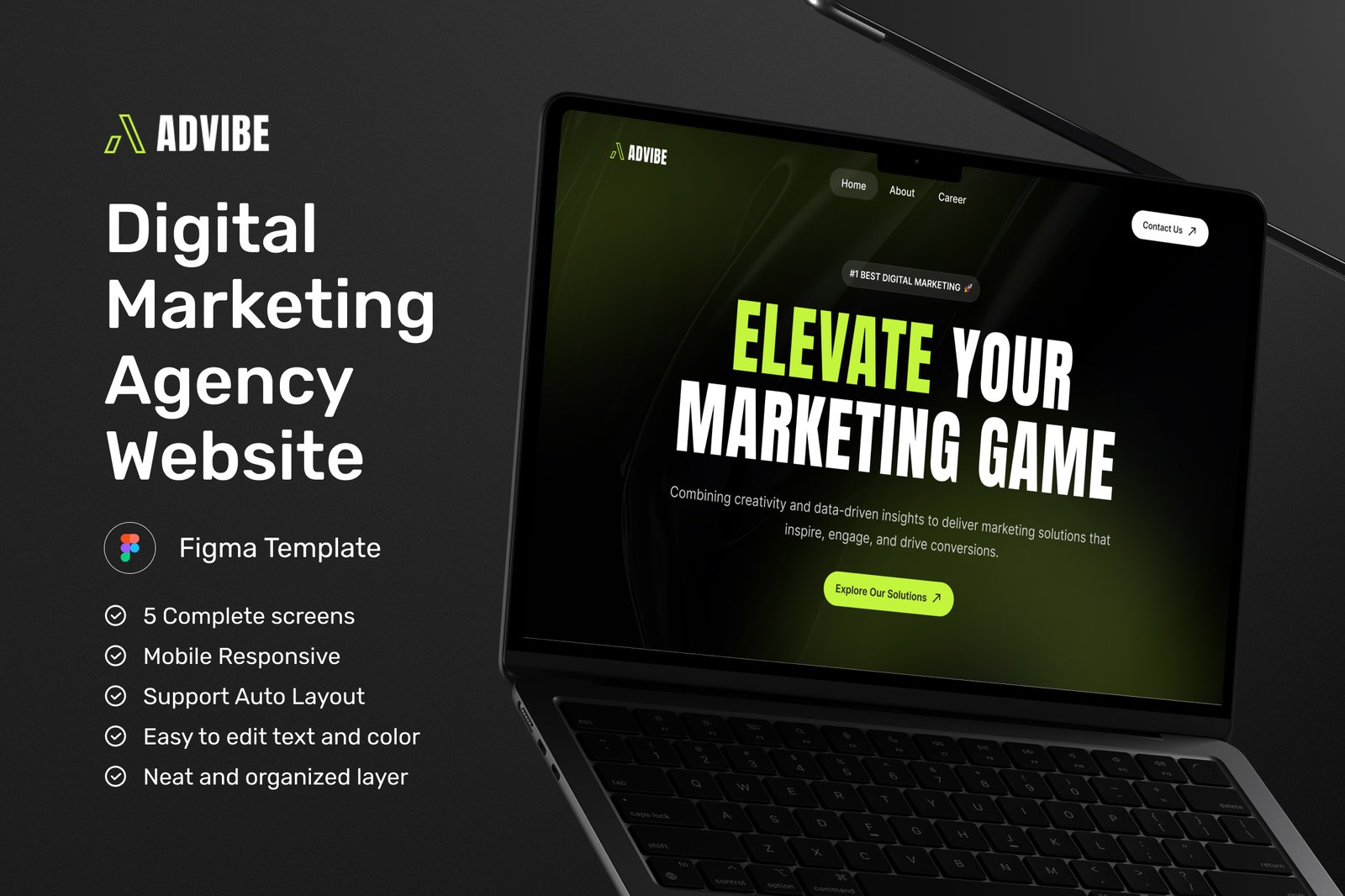 AdVibe - Digital Marketing Agency Website