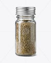 Glass Spice Jar with Thyme Mockup