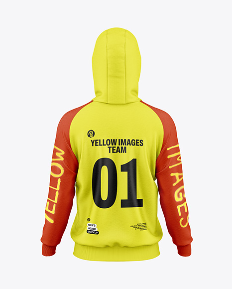 Men's Hoodie Mockup - Back View