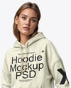 A Woman in a Hoodie Mockup
