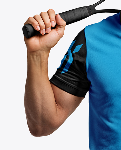 Man Wearing Tennis Uniform Mockup
