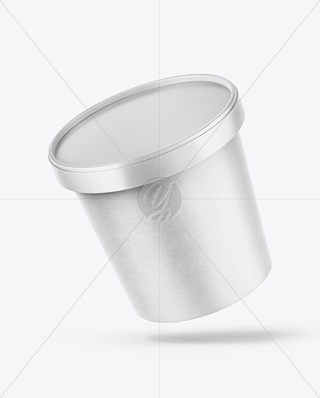 Kraft Paper Ice Cream Cup Mockup