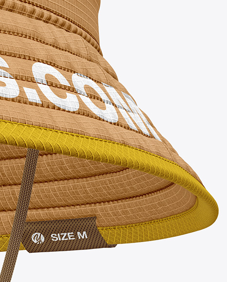 Ripstop Bucket Hat Mockup - Half Side View