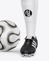 Full Soccer Kit w/ Mannequin Mockup - Half Side View