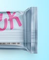 Matte Metallic Snack Package Mockup