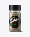 Glass Jar with Herbes de Provence Mockup