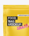 Matte Food Bag Mockup