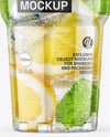 Clear Plastic Cup with Lemonade Mockup
