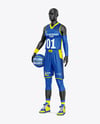 Full Basketball Kit Mockup - Half Side View