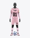 Soccer Full Kit w/ Mannequin Mockup - Front View
