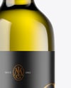 Antique Green Glass White Wine Bottle Mockup