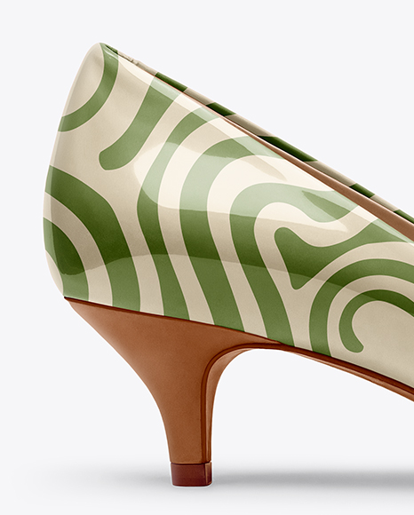 Kitten Heel Pump Mockup