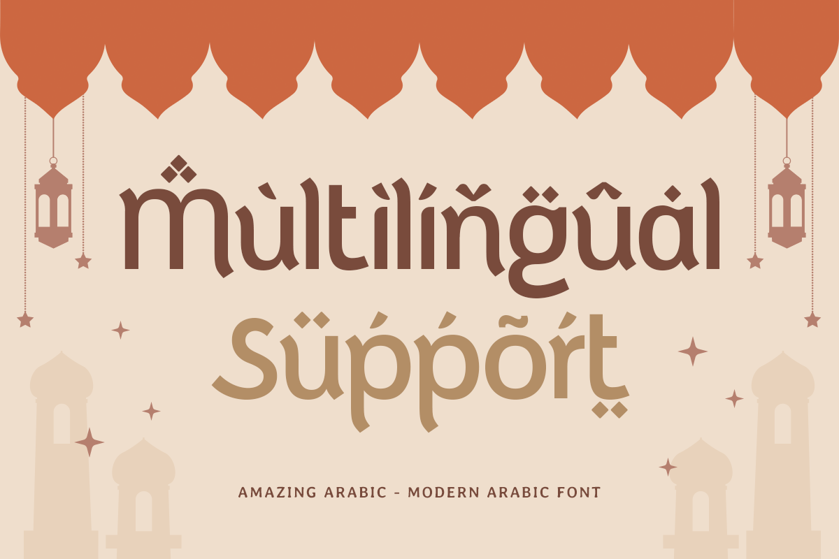Amazing Arabic - Modern Arabic Font