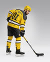 Man Wearing Full Ice Hockey Kit Mockup