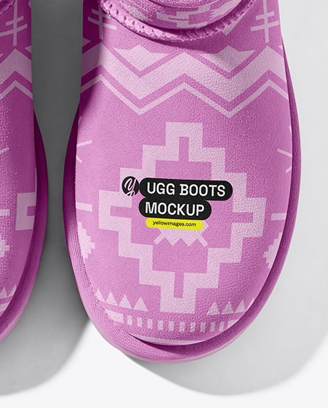 Pair of Women's UGG Boots Mockup