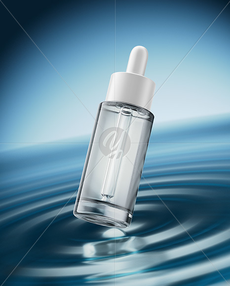 Clear Dropper Bottle Mockup