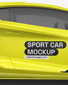 Sport Car Mockup - Side View
