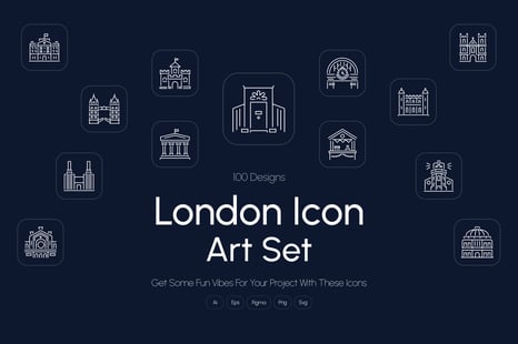 London Icon Art Set - Creative Store