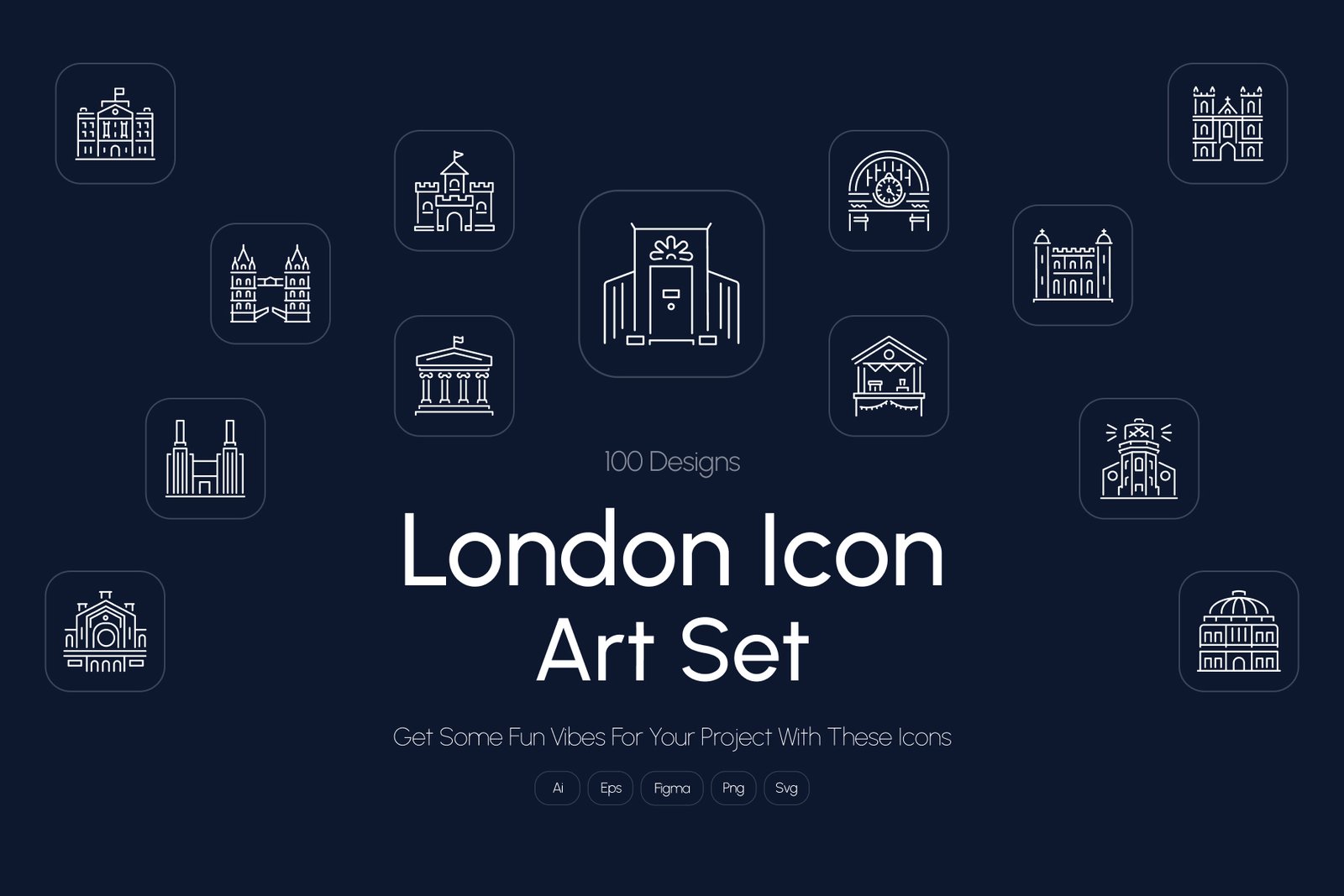 London Icon Art Set