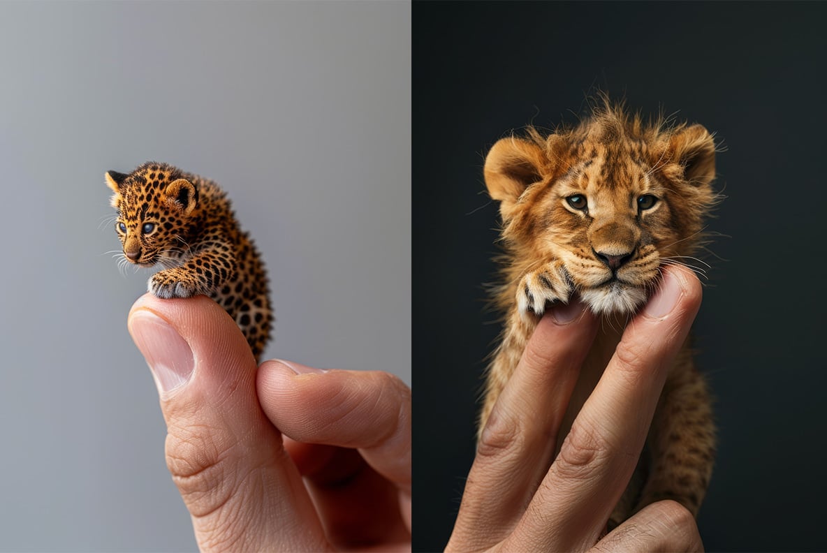 Miniature animals - 87 images