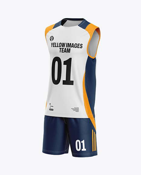 Training Sleeveless Kit Mockup - Half Side View