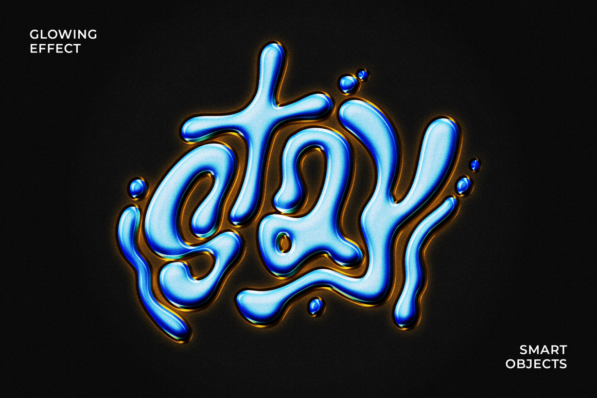 Glowing Text &amp; Logo Template Effect