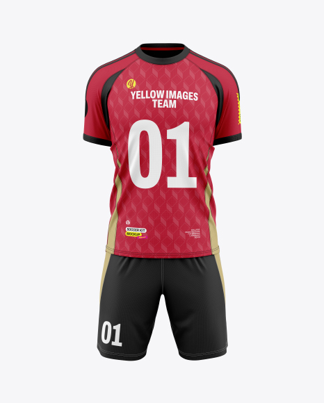 Soccer Kit Mockup - Front View - Soccer+Jersey+Mockup+-+Front+View+in+Apparel+Mockups+on+...
