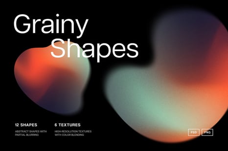 Blend Gradient Shapes Collection - Textures