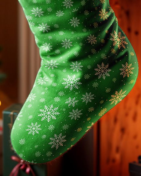 Christmas Stocking Mockup