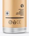 Frosted Glass Cosmetic Bottle with Pump Mockup
