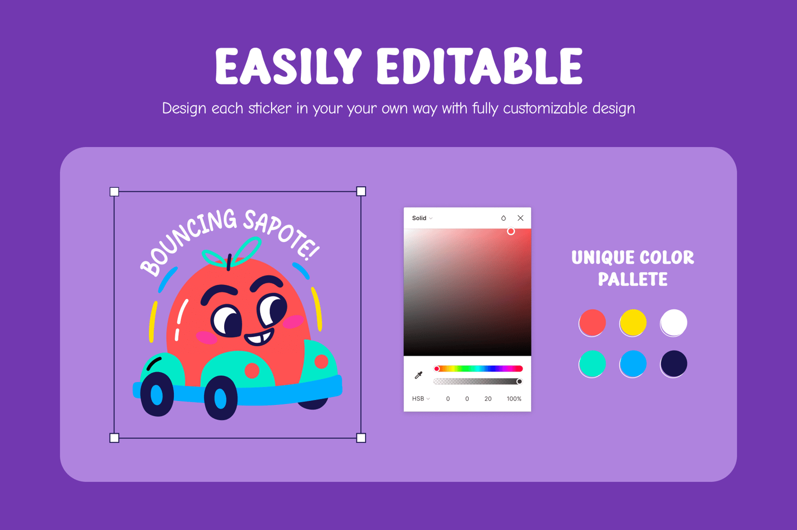 Cool Fruit Stickers Collection