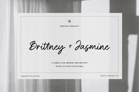 Brittney and Jasmine Font - Canva fonts