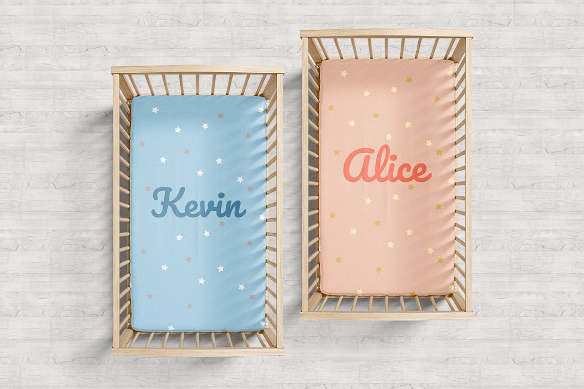 Crib Bedding Mockup