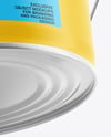 Matte Tin Can w/ Metallic Handle Mockup