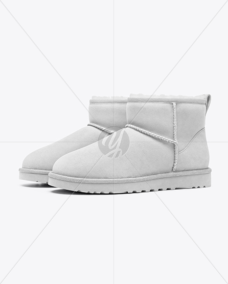 Pair of Women's UGG Boots Mockup